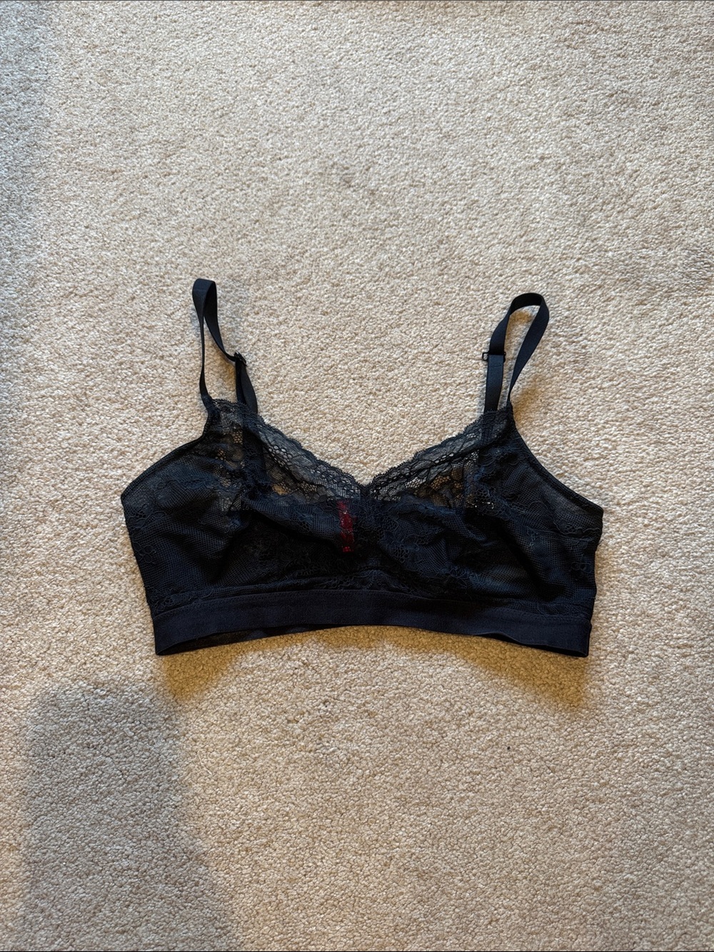 SPANX Black Lace Wireless Bralette